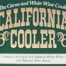 Vintage California Cooler Wine Bar Framed Wood Sign Mirror 19"x15" Home Decor