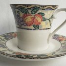 WOW! NEW Saint James Hankook Mosiac 5806 Super Strong China Tea Cup & Saucer Set