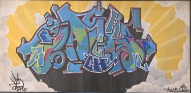 2009 Signed Mike Bilodeau - ZACH - Graffiti Art on Canvas Painting