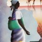 Signed Haverty - Mother & Child in Africa - Original Black Memorabilia Painting