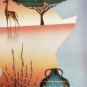 Signed Haverty - Mother & Child in Africa - Original Black Memorabilia Painting