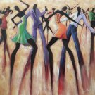 TGIF by Monica Stewart African American BLACK MEMORABILA Framed Art Print 29x29