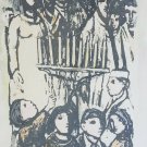 Frank Kleinholz - Come, Let us light the Menorah - Hannukah Chanukah Art Print