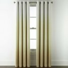 (1) NEW JCPENNEY JCP HOME Sullivan Ombre YELLOW Grommet 50 x 84 Curtain Panel