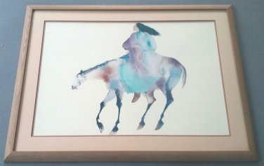 1990 Carol Grigg - Mother Moon - Gango Gallery Portland, Oregon Large Lithograph