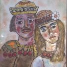 Konstantyn Szonk-Rusych Signed Enamel On Copper Artwork Ukraine American Artist