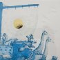 Signed Amram Ebgi "Noah and the Ark" Blue Color  Embossed Gold Etching Art Print