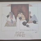 Rare 1983 Signed AMADO PENA INDIAN MARKET Gallery Poster Southwestern Art Print