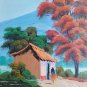 Original & Signed 1992 David Katz Tropical Beach Landscape Art Painting