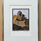 Signed PAUL NZALAMBA Mother & Child Framed African Black Memorabilia Art Print