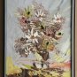 1984 Rare Signed Morris Katz Floral Art Flowers Textured Oil Masonite Painting