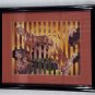 Framed 2018 Original Izabela Przybylska Man & Woman in Love Collage Art FRANCE