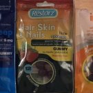 RESTORZ Set (3) MELATONIN, IMMUNE SUPPORT, HAIR SKIN & NAILS Biotin Gummies
