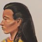 Signed Helley Southwestern Native American Indian Woman Portrait Art Painting