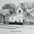 Signed R. Wignall Brewhouse Yard, Nottingham Ye Olde Trip to Jerusalem Inn Art