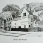 Signed R. Wignall Brewhouse Yard, Nottingham Ye Olde Trip to Jerusalem Inn Art