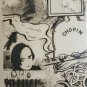 1976 Micheal O'rourke Chopin Exhibition Art Poster Print Micheal Farrell France