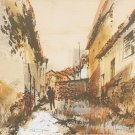 Rare & Hand signed Jonas Gerard "Old Spain" Limited Ed. 32/125 Color Litho Art