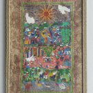Vintage Mexican Folk Art - Wedding & Festive Family Scenes Amate Bark Painting