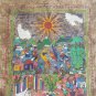 Vintage Mexican Folk Art - Wedding & Festive Family Scenes Amate Bark Painting
