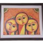 2010 Signed MIGUELA Three Woman Large Framed Art Painting Dominican Republic