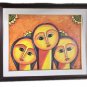 2010 Signed MIGUELA Three Woman Large Framed Art Painting Dominican Republic