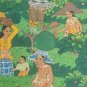VINTAGE SIGNED INY DJATI PENESTANAN BALI BALINESE JAVANESE FOLK ART PAINTING