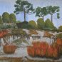 Original & Signed Robert M. Hinkelman - Autumn Fire on the Dunes - Painting