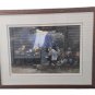 1996 Original Armando Freyre Largo Watercolor Kitchen Scene Painting Peru