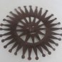Signed Jean Pierre Bertrand Handmade Metal SUN FACE Sculpture Haitian Wall Art