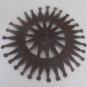 Signed Jean Pierre Bertrand Handmade Metal SUN FACE Sculpture Haitian Wall Art