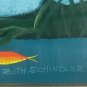 Framed & Signed Ruth Schindler Sheep by the river Rare vintage Painting