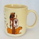 Vintage Egyptian SCORPIO - WADIET & SEKHMET Zodiac Astrology Coffee Mug Africa