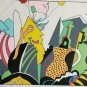 Rare Altos De Chavon Church Annual Festival Geometric Art Print Dominican Rep.