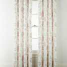 NEW (1) JCPenney JCP Quinn Jacobean FADED ROSE Grommet Curtain Panel 50X84 PINK