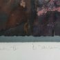 Signed & Numbered 1/1 Becky Sansing Gold Birds II Mixed Media Art Collage Print