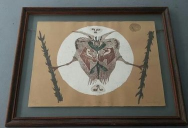 COA 1980 Signed Jonna White - The Ibis and the Moon -Embossed 121/500 Art Print