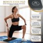 NEW Vixa Yoga Mat Gift Set with Booty Exercise Bands & Knee Pads Ocean Breeze