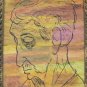 Original 1991 Richard Titlebaum NANA KAY Oil Pastel Art Painting LIsted Artist