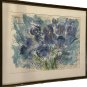 1972 FRANCES CELLOZZI Garden Flowers Watercolor Institute of American Art