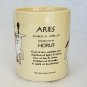 Vintage Egyptian ARIES - HORUS Zodiac Astrology Novelty Coffee Mug Kemet Africa