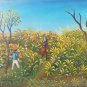 Original & Signed Maurice Guerre - Workers in the Field - Haitian Art Painting