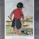 HANDSIGNED Kenneth Gatewood DETERMINATION African American Frame Art Print 22x30