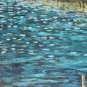 SIGNED MAYORGA - TOWN - SHORE SEASCAPE - LATINO ART SOUTH AMERICAN PAINTING