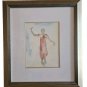 Framed & Matted Cambodian Dancer - Auguste Rodin 1906 Archival Quality Art Print