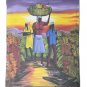 2012 Signed Malcolm Jamaica Caribbean Naif Black Folk Art Painting