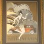 Poster Art Deco Roaring Jean Monneret 90e Living Room Independent Paris 1979
