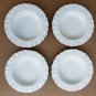 WOW! (4) Lynn Hollyn Porta Portugal White Scalloped 11" Dinner Plates Dinnerware