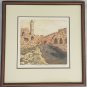 Signed Roshi - Citadel Courtyard - 1/25 Color Etching & Aquatint Art Print