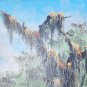 1975 Signed Pedro & Jorge S. Guarderas Landscape Art Canvas Painting EQUADOR